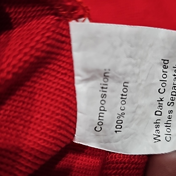 Levels Pullover Red hoodie Mens Sweatshirt with kangaroo pocket Size L - Picture 4 of 8